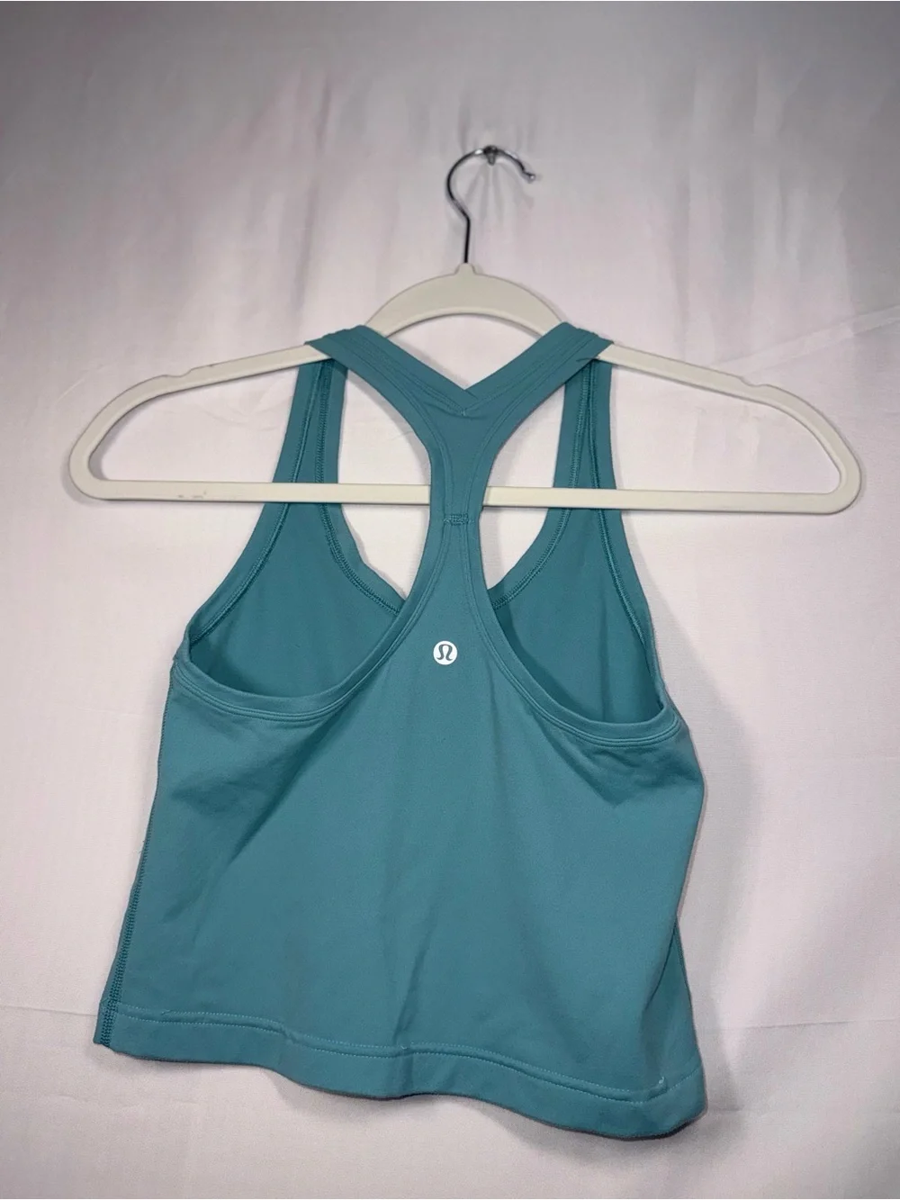 Lululemon Women's Teal Racerback Crop Tank Top Casual Activewear Size 6/Small